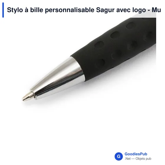 Stylo à bille personnalisable Sagur avec logo - Multifonction - Image 3