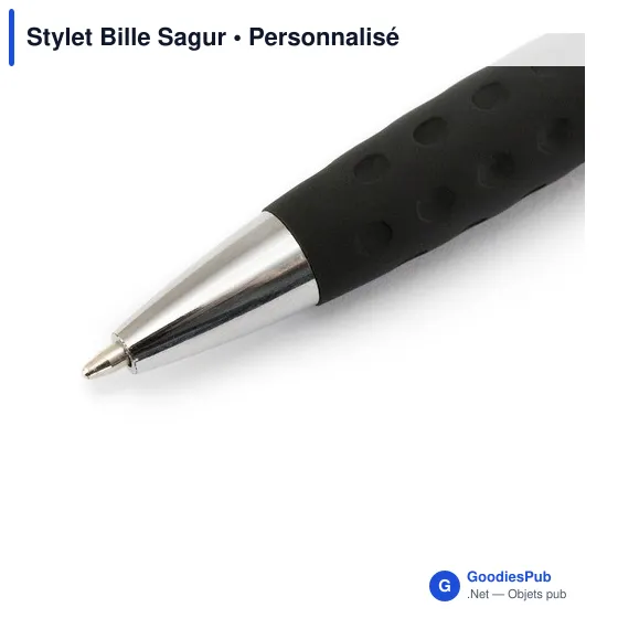 Stylo à bille personnalisable Sagur avec logo - Multifonction - Image 9