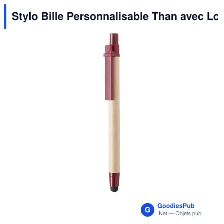 Stylo Bille Personnalisable Than avec Logo - Écriture Écologique