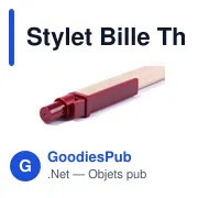 Stylo Bille Personnalisable Than avec Logo - Écriture Écologique - Miniature 4