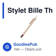 Stylo Bille Personnalisable Than avec Logo - Écriture Écologique - Miniature 5