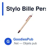 Stylo Bille Personnalisable Than avec Logo - Écriture Écologique - Miniature 10