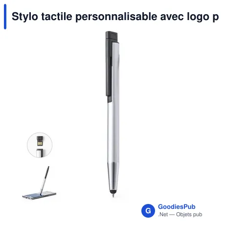 Stylo tactile personnalisable avec logo pour entreprises