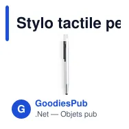 Stylo tactile personnalisable avec logo pour entreprises - Miniature 3