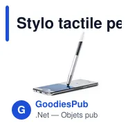 Stylo tactile personnalisable avec logo pour entreprises - Miniature 5