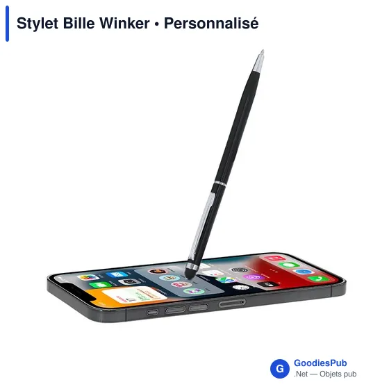 Stylo Bille Personnalisable Winker en Aluminium Recyclé avec Logo - Image 12