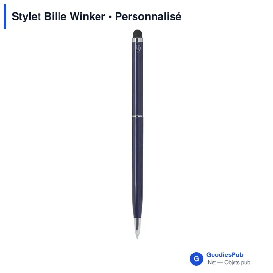 Stylo Bille Personnalisable Winker en Aluminium Recyclé avec Logo - Image 5