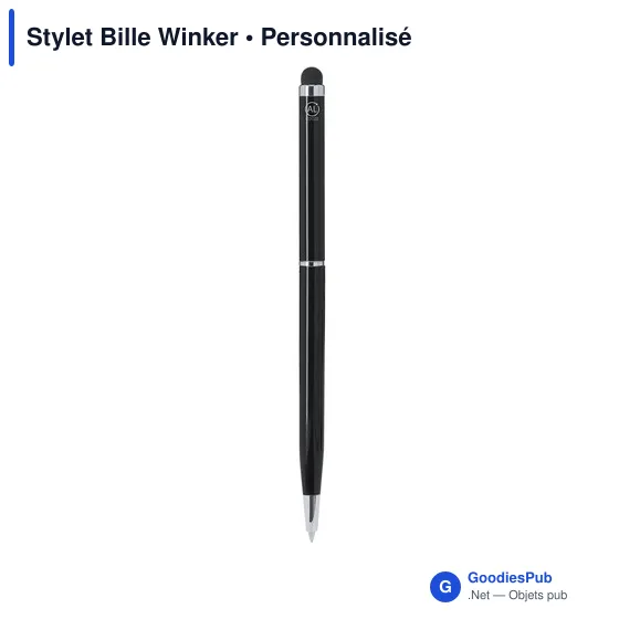 Stylo Bille Personnalisable Winker en Aluminium Recyclé avec Logo - Image 9