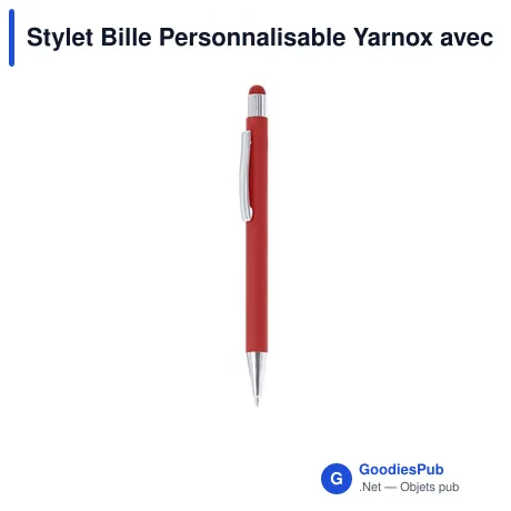 Stylet Bille Personnalisable Yarnox avec Logo en Aluminium Recyclé