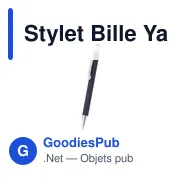 Stylet Bille Personnalisable Yarnox avec Logo en Aluminium Recyclé - Miniature 3