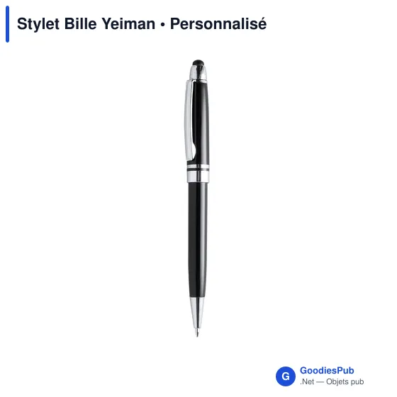 Stylo tactile personnalisable avec logo - Yeiman - Image 1