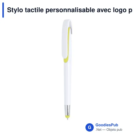 Stylo tactile personnalisable avec logo pour entreprises