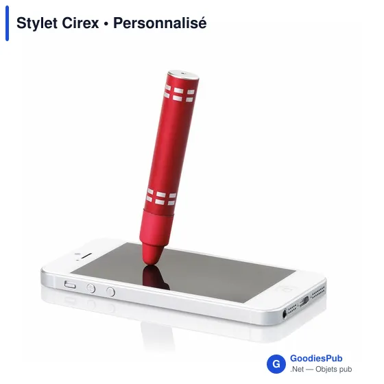 Stylo tactile personnalisable avec logo pour entreprises - Cirex - Image 3