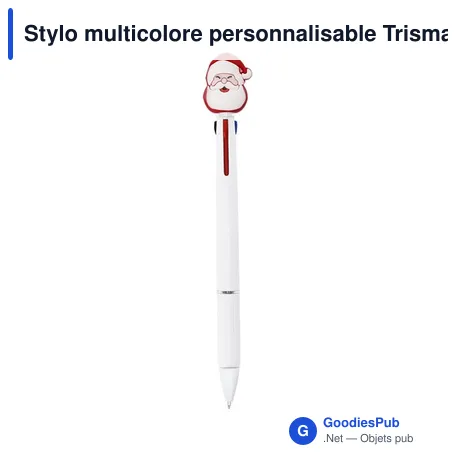 Stylo multicolore personnalisable Trismas avec logo