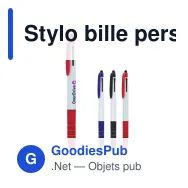 Stylo bille personnalisable 3 couleurs en ABS avec logo - Berlin - Miniature 1