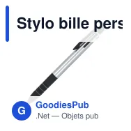 Stylo bille personnalisable 3 couleurs en ABS avec logo - Élégant - Miniature 2