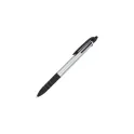 Variante Argent - Stylo bille personnalisable 3 couleurs en ABS avec logo - Élégant