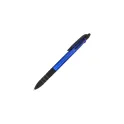 Variante Bleu - Stylo bille personnalisable 3 couleurs en ABS avec logo - Élégant