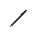Variante Noir - Stylo bille personnalisable 3 couleurs en ABS avec logo - Élégant