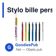 Stylo bille personnalisable en ABS avec logo - 925 - Miniature 1