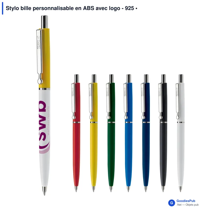 Stylo bille personnalisable en ABS avec logo - 925 - Image 1