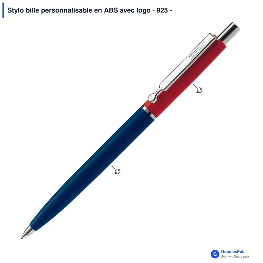 Stylo bille personnalisable en ABS avec logo - 925 - Image 5