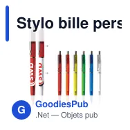 Stylo bille personnalisable en ABS transparent avec logo - 925 DP - Miniature 1