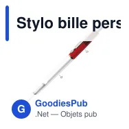 Stylo bille personnalisable en ABS transparent avec logo - 925 DP - Miniature 2