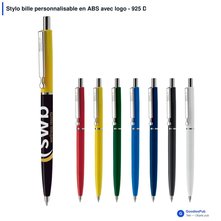 Stylo bille personnalisable en ABS avec logo - 925 DP - Image 1