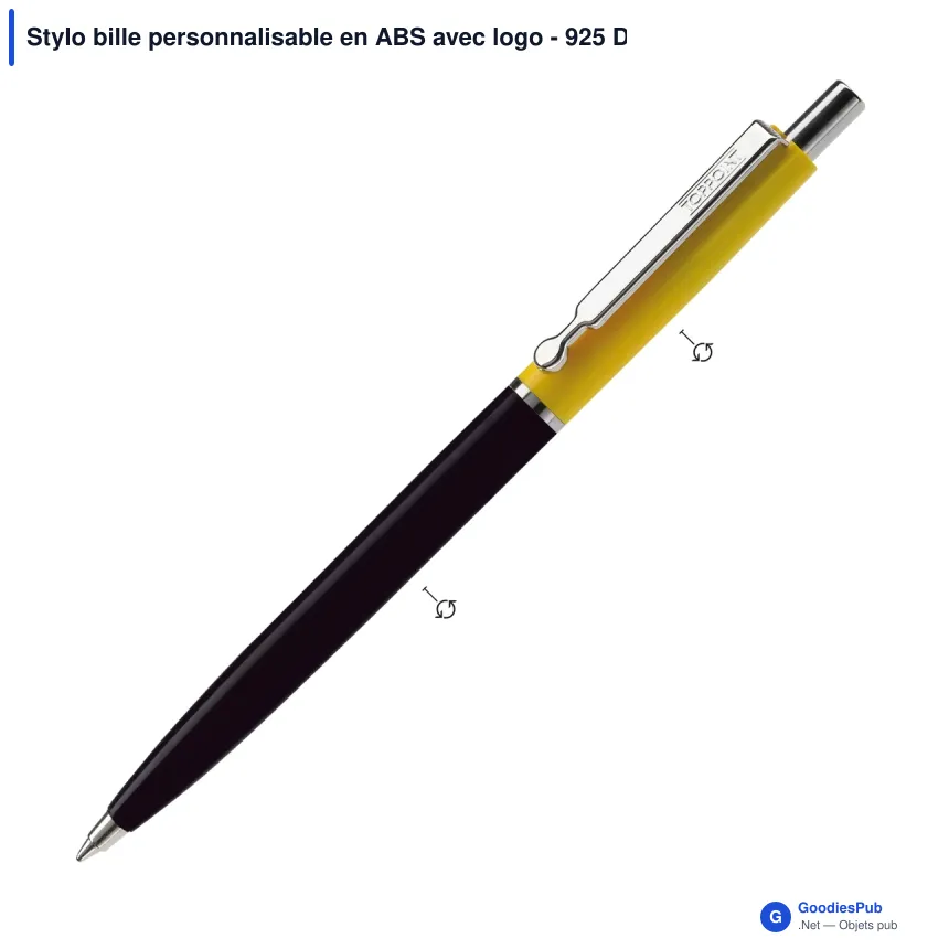 Stylo bille personnalisable en ABS avec logo - 925 DP - Image 3
