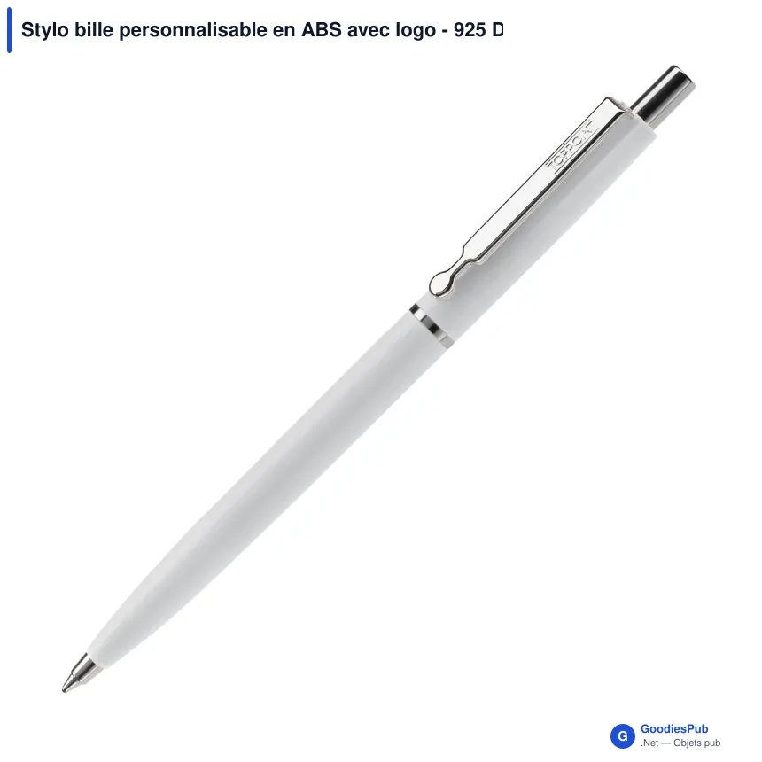 Stylo bille personnalisable en ABS avec logo - 925 DP - Image 8