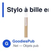 Stylo à bille personnalisable en carton recyclé avec logo - Deborah - Miniature 1