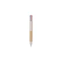 Variante brun - Stylo à bille personnalisable en carton recyclé avec logo - Deborah