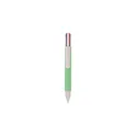Variante vert - Stylo à bille personnalisable en carton recyclé avec logo - Deborah