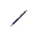 Variante Bleu foncé - Stylo bille personnalisable à rotor en aluminium avec logo - Rotor