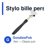 Stylo bille personnalisable à rotor poilu avec logo - Rotor - Miniature 2