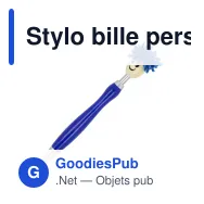 Stylo bille personnalisable à rotor poilu avec logo - Rotor - Miniature 3