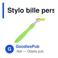 Stylo bille personnalisable à rotor poilu avec logo - Rotor - Miniature 4