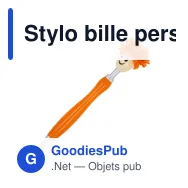 Stylo bille personnalisable à rotor poilu avec logo - Rotor - Miniature 5