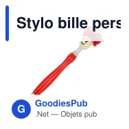 Stylo bille personnalisable à rotor poilu avec logo - Rotor - Miniature 7