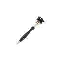 Variante Noir - Stylo bille personnalisable à rotor poilu avec logo - Rotor