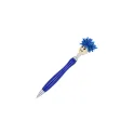 Variante Bleu - Stylo bille personnalisable à rotor poilu avec logo - Rotor