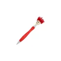 Variante Rouge - Stylo bille personnalisable à rotor poilu avec logo - Rotor