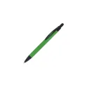 Variante Jaunes clair - Stylo bille personnalisable soft touch avec stylet en aluminium avec logo - Alaska