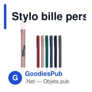 Stylo bille personnalisable en aluminium soft touch Deluxe avec logo - Alicante - Miniature 1