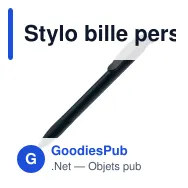 Stylo bille personnalisable en ABS recyclé à grip avec logo - Apollo - Miniature 2