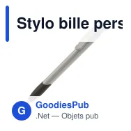 Stylo bille personnalisable en ABS recyclé à grip avec logo - Apollo - Miniature 3