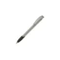 Variante Gris - Stylo bille personnalisable en ABS recyclé à grip avec logo - Apollo