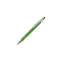 Variante Vert clair - Stylo bille personnalisable en aluminium toucher doux avec logo - Athènes