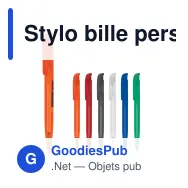 Stylo bille personnalisable en ABS transparent avec logo - Atlas - Miniature 1